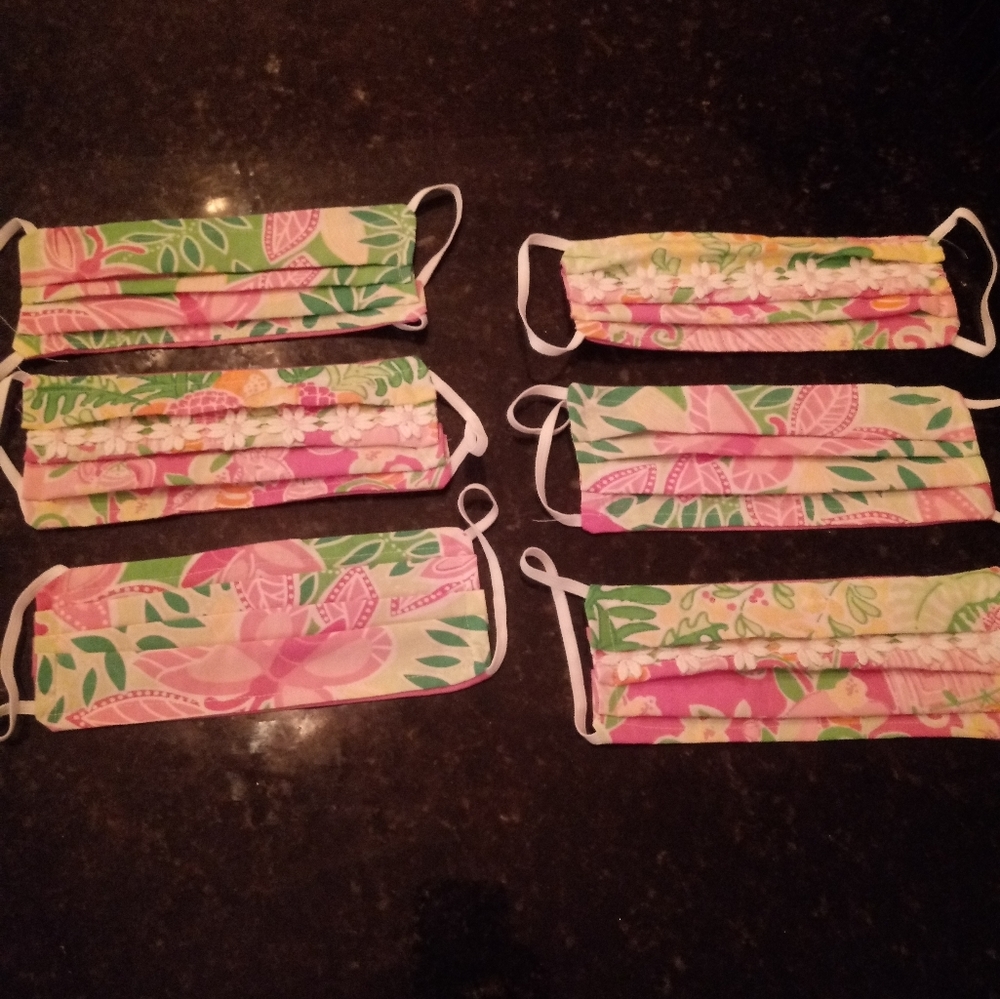 Lilly Pulitzer fabric masks